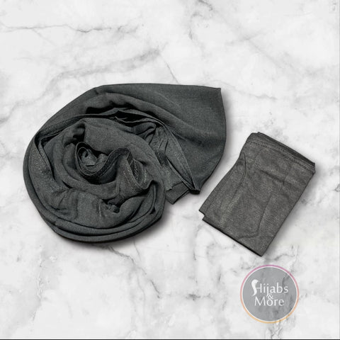 BLACK Modal Hijab & Underscarf Set - Hijab Store Online - Hijabs&More - Get Free Shipping on Orders $50 +