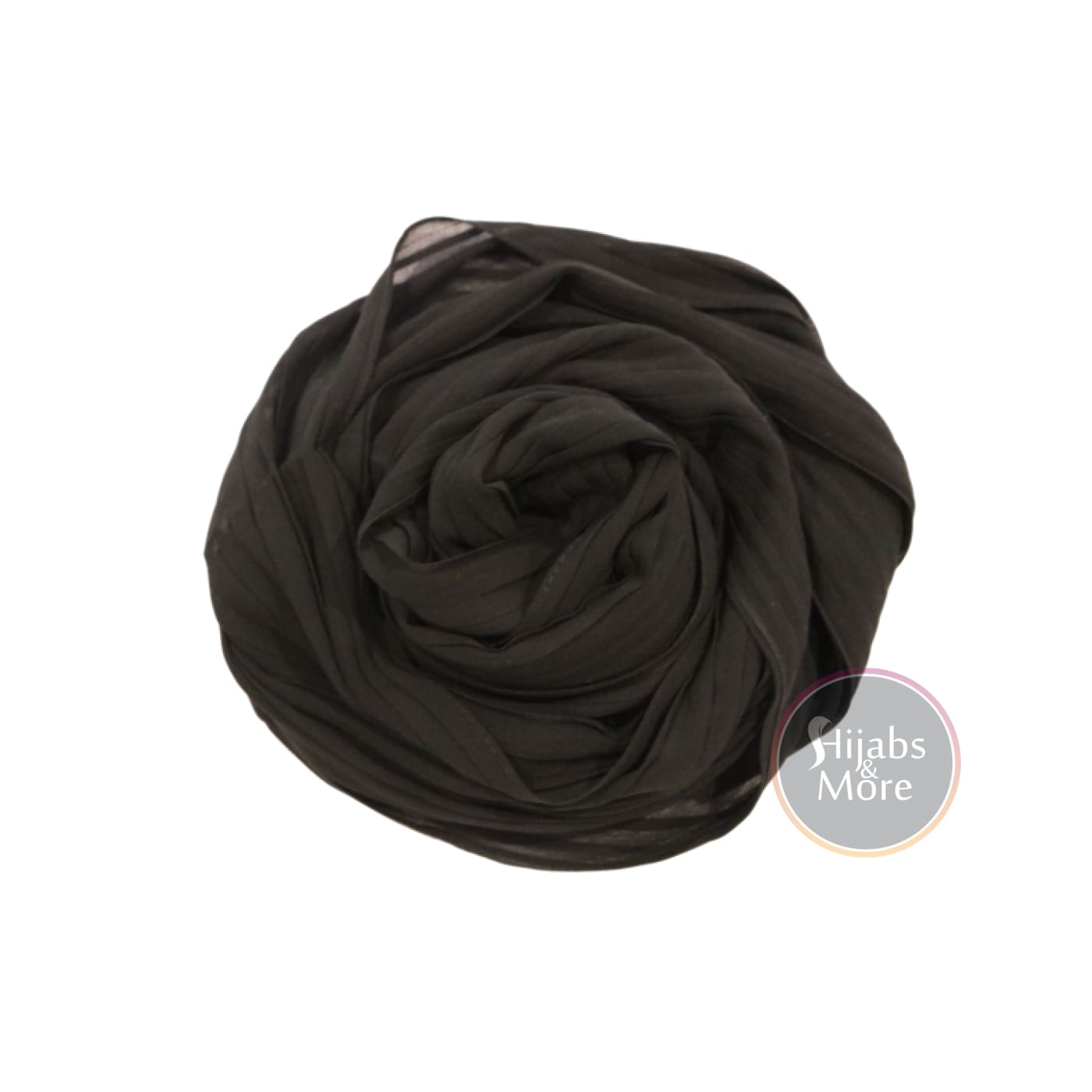 BLACK Pleated Chiffon