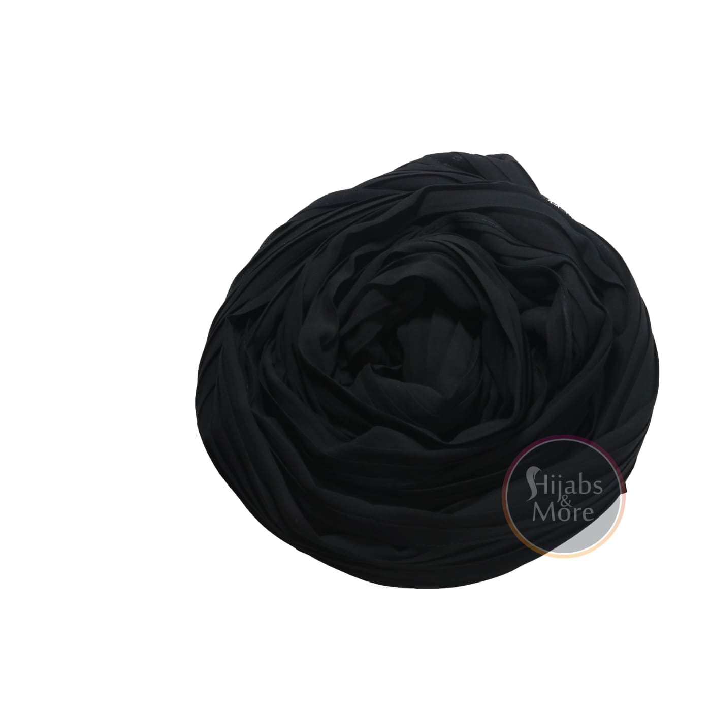 BLACK Pleated Chiffon