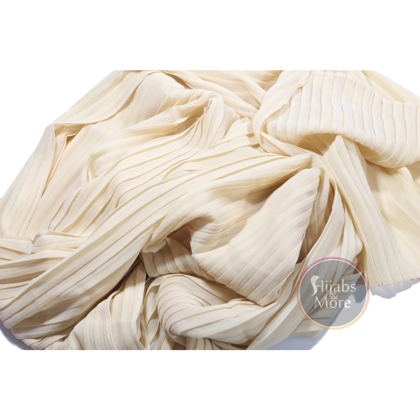 CREAM Pleated Chiffon