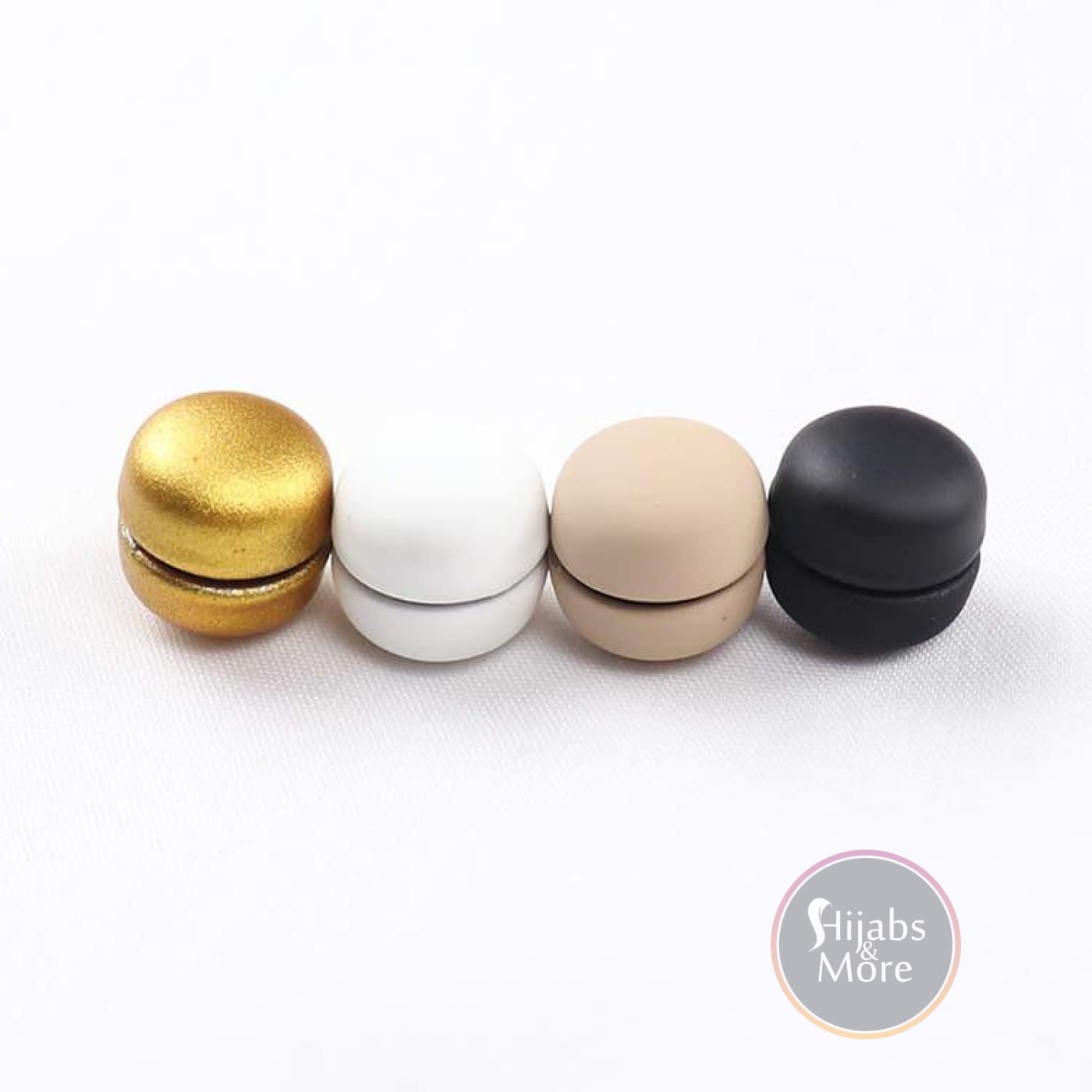 MATTE Magnetic Hijab Pins: Pink Black Rose Gold & Silver [Variety 4-Pack] - Set of 4 - Accessories Magnetic Hijab Pins | Best Hijab Online 