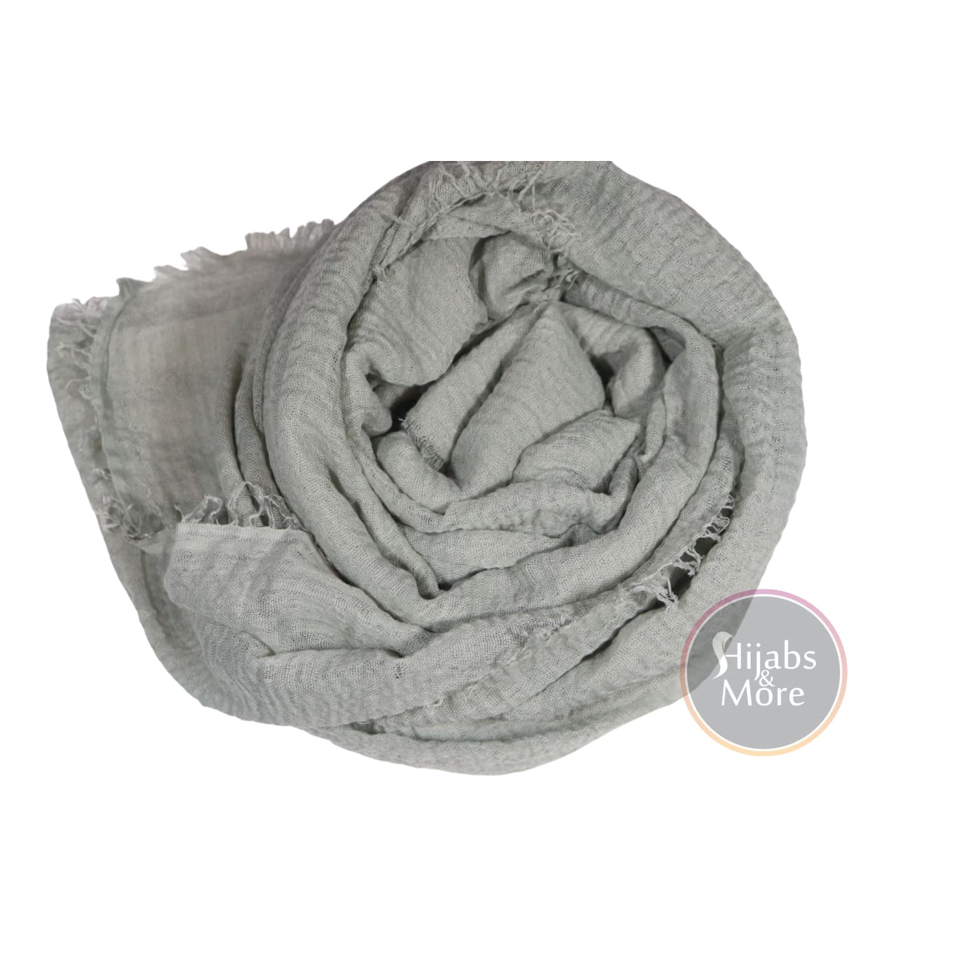 LIGHT GREY Ripple Cotton - Hijabs