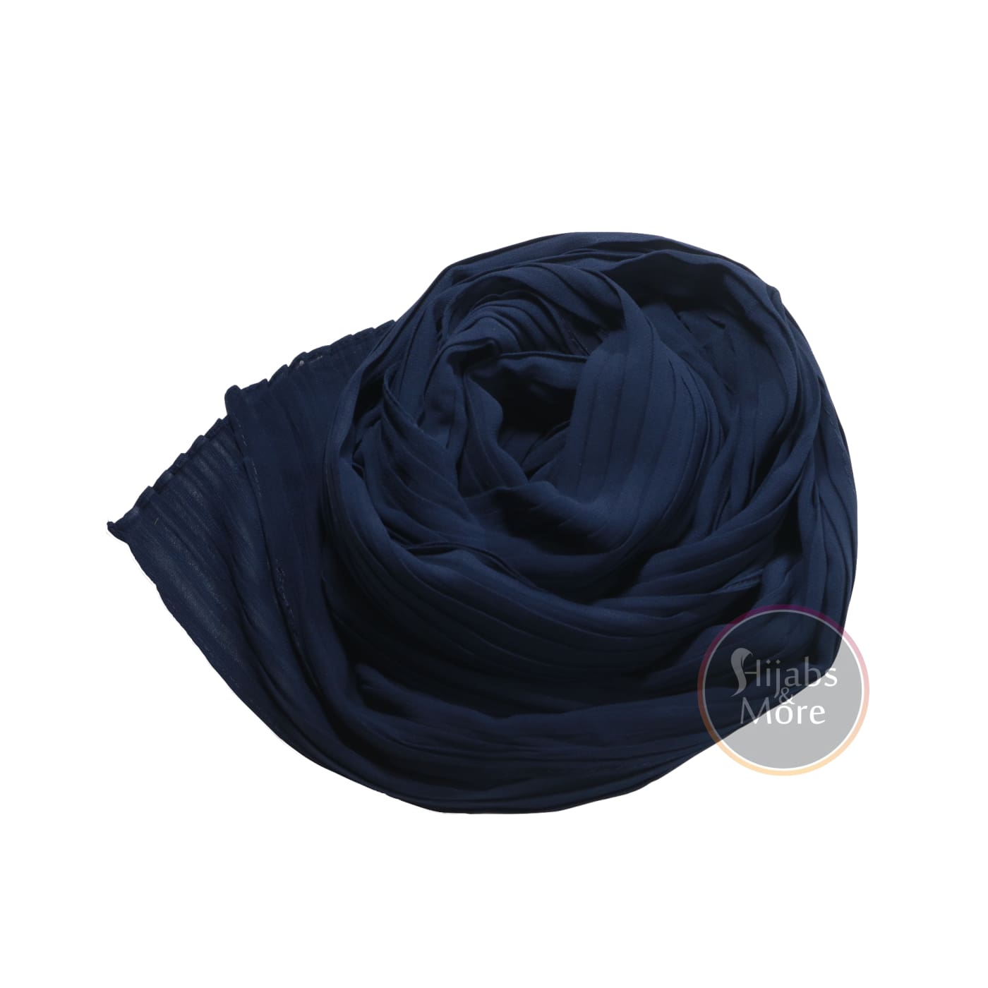 BLUE Pleated Chiffon