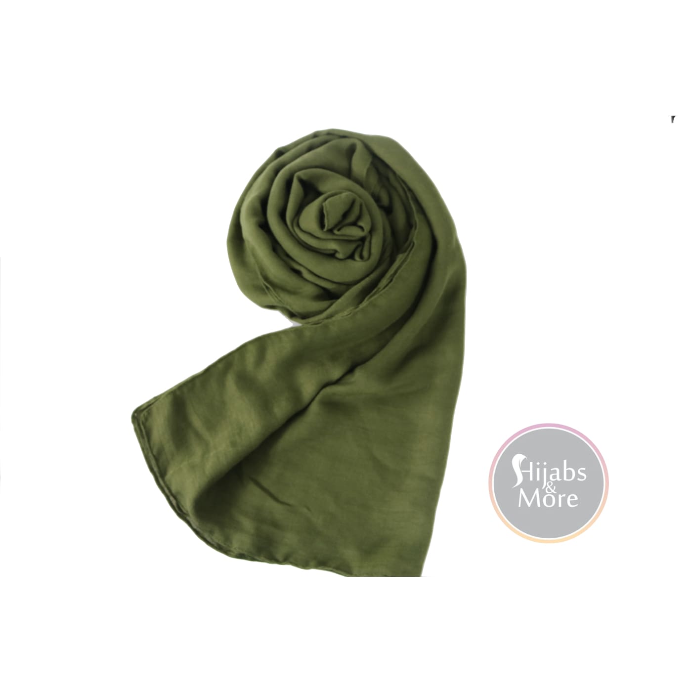 OLIVE GREEN Solid Viscose