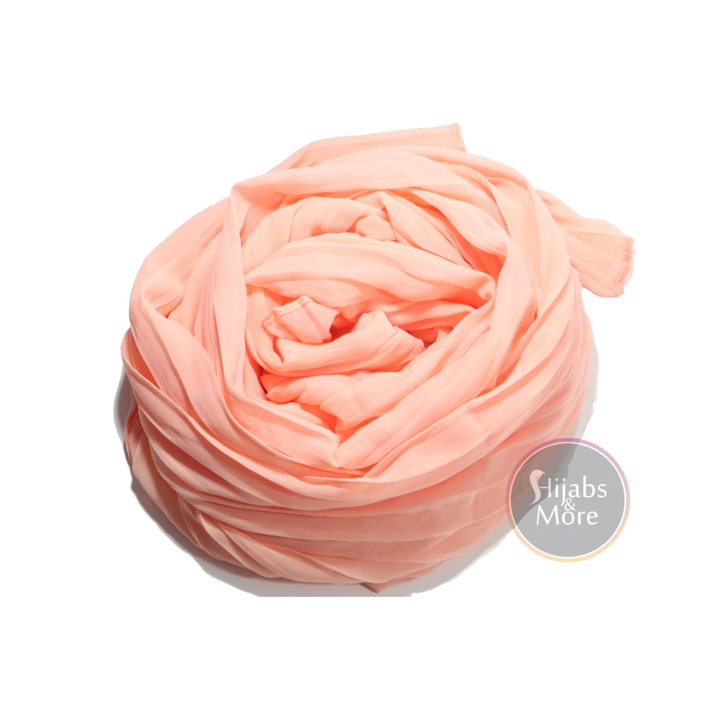 PEACH Pleated Chiffon