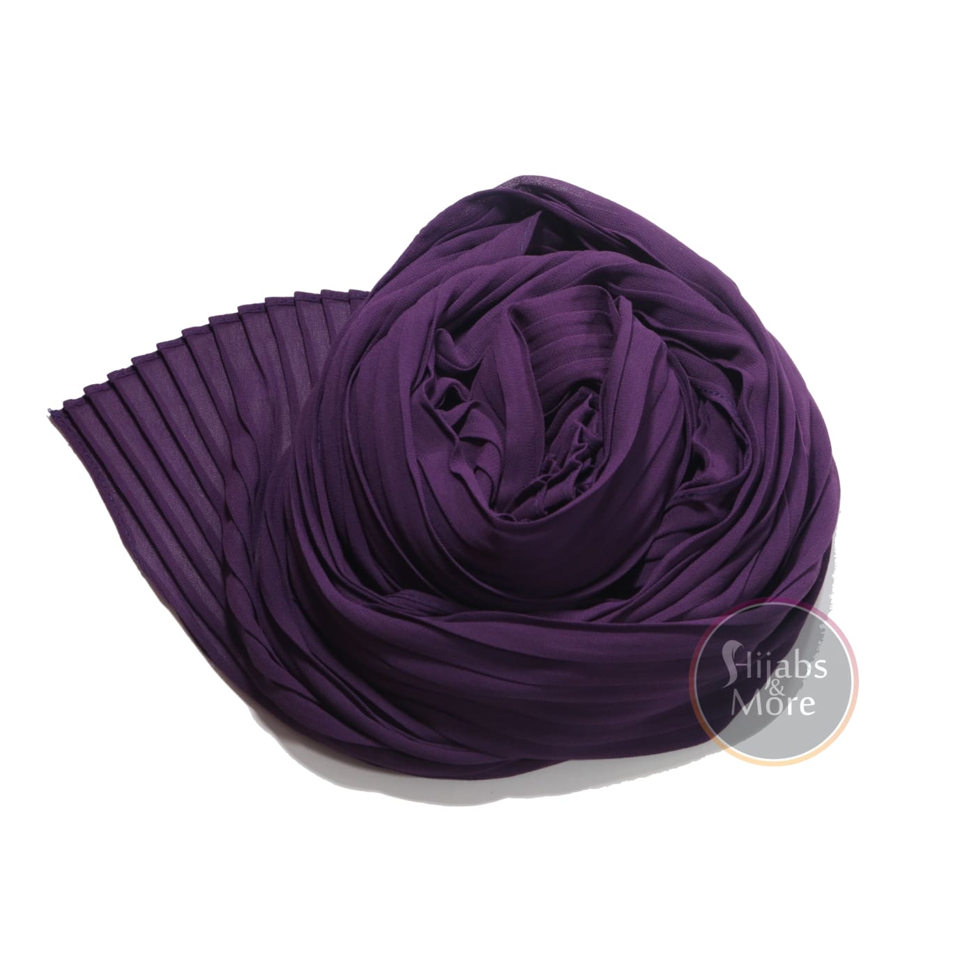 PURPLE Pleated Chiffon