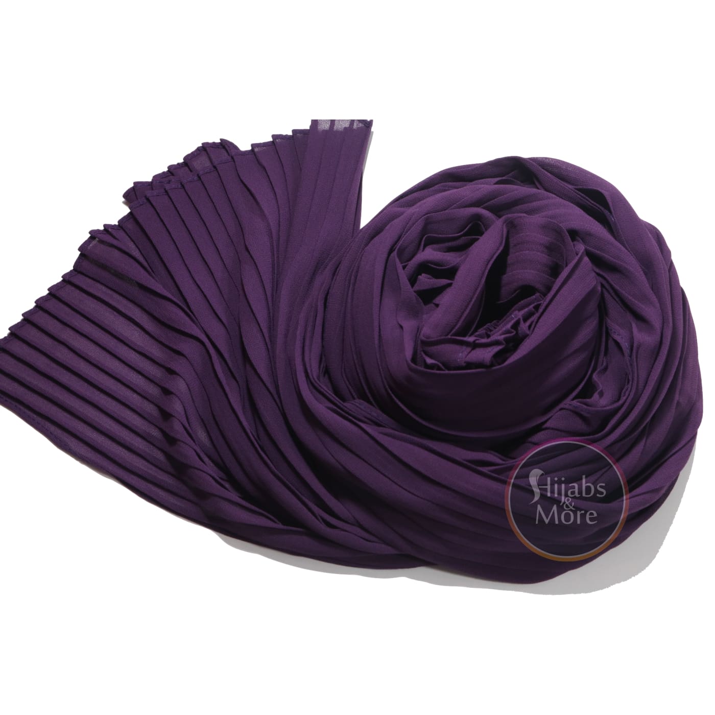 PURPLE Pleated Chiffon